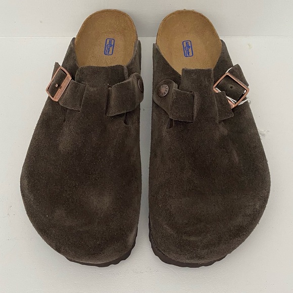 Birkenstock Boston Suede Leather Soft Footbed Clogs | Size 41 Narrow / Regular - Picture 9 of 15